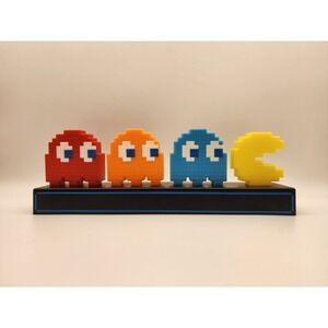 Pac-Man and Ghosts Light 3 Modes Lamp‎ Collectible Video Game - Tested Works